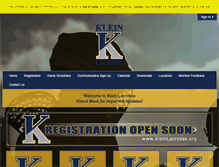 Tablet Screenshot of kleinlacrosse.org